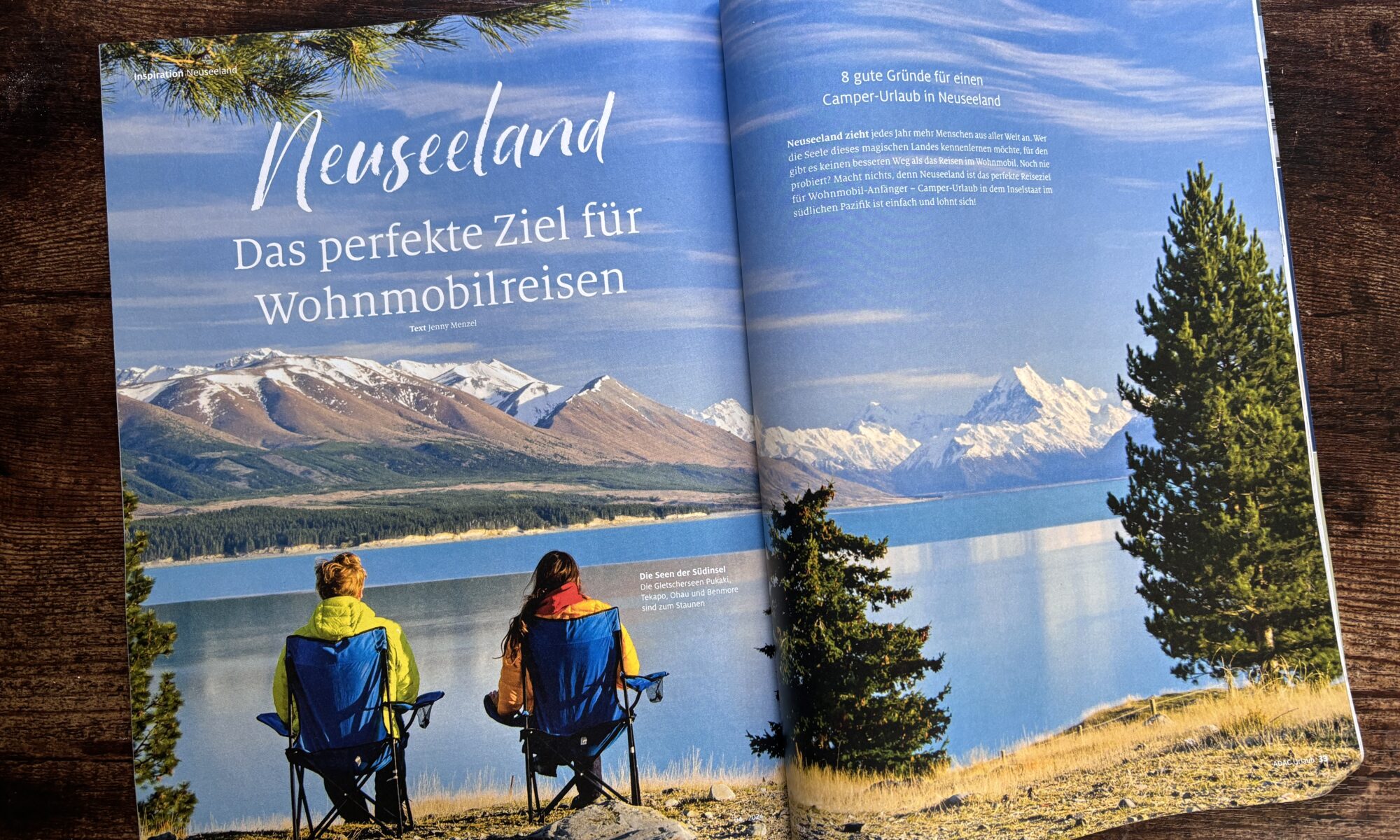 ADAC Urlaub Magazin Neuseeland Jenny Menzel